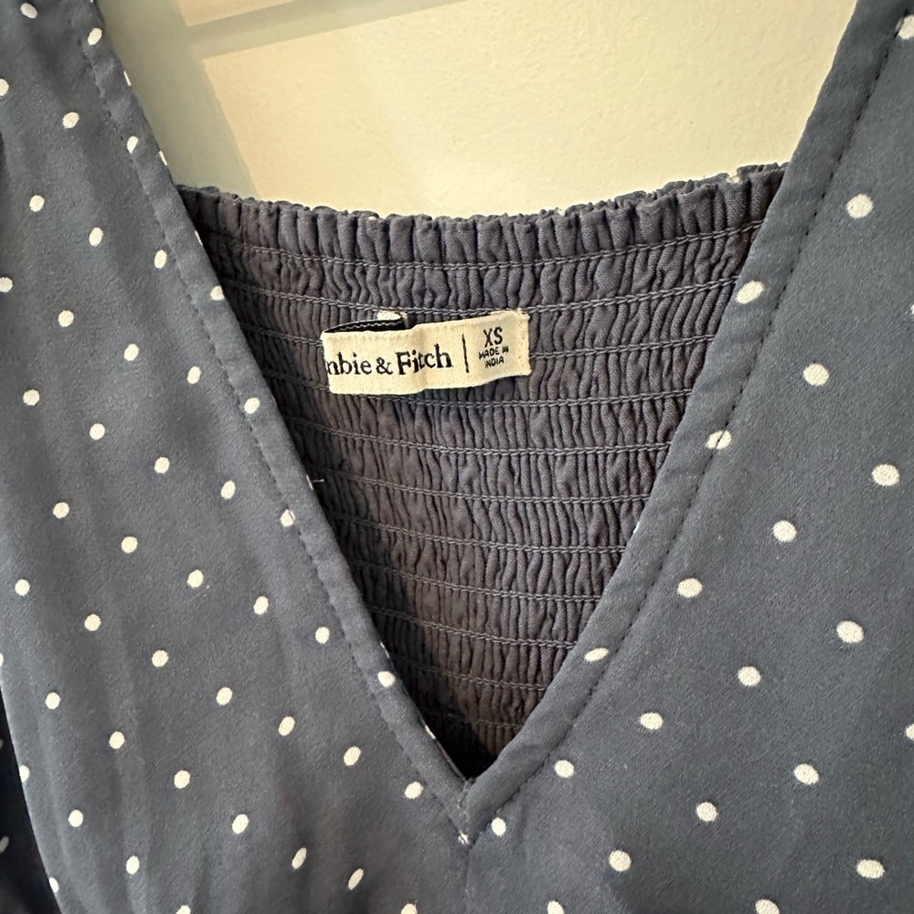 Abercrombie & Fitch Charcoal Dress with White Dots